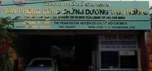 Văn phòng công chứng Dương Thái Hoàng - 124A Tỉnh lộ 8, Tp.HCM