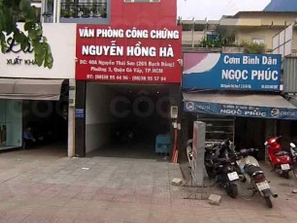 Văn phòng công chứng Nguyễn Hồng Hà - Số 40A Nguyễn Thái Sơn, Tp.HCM