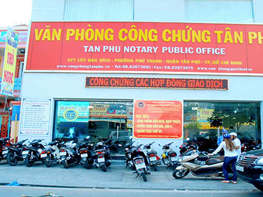 Văn phòng công chứng Tân Phú - 677 đường Lũy Bán Bích, Tp.HCM