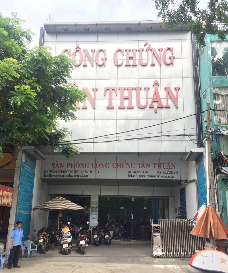 Văn phòng công chứng Tân Thuận - 448 đường Nguyễn Văn Linh, Tp.HCM